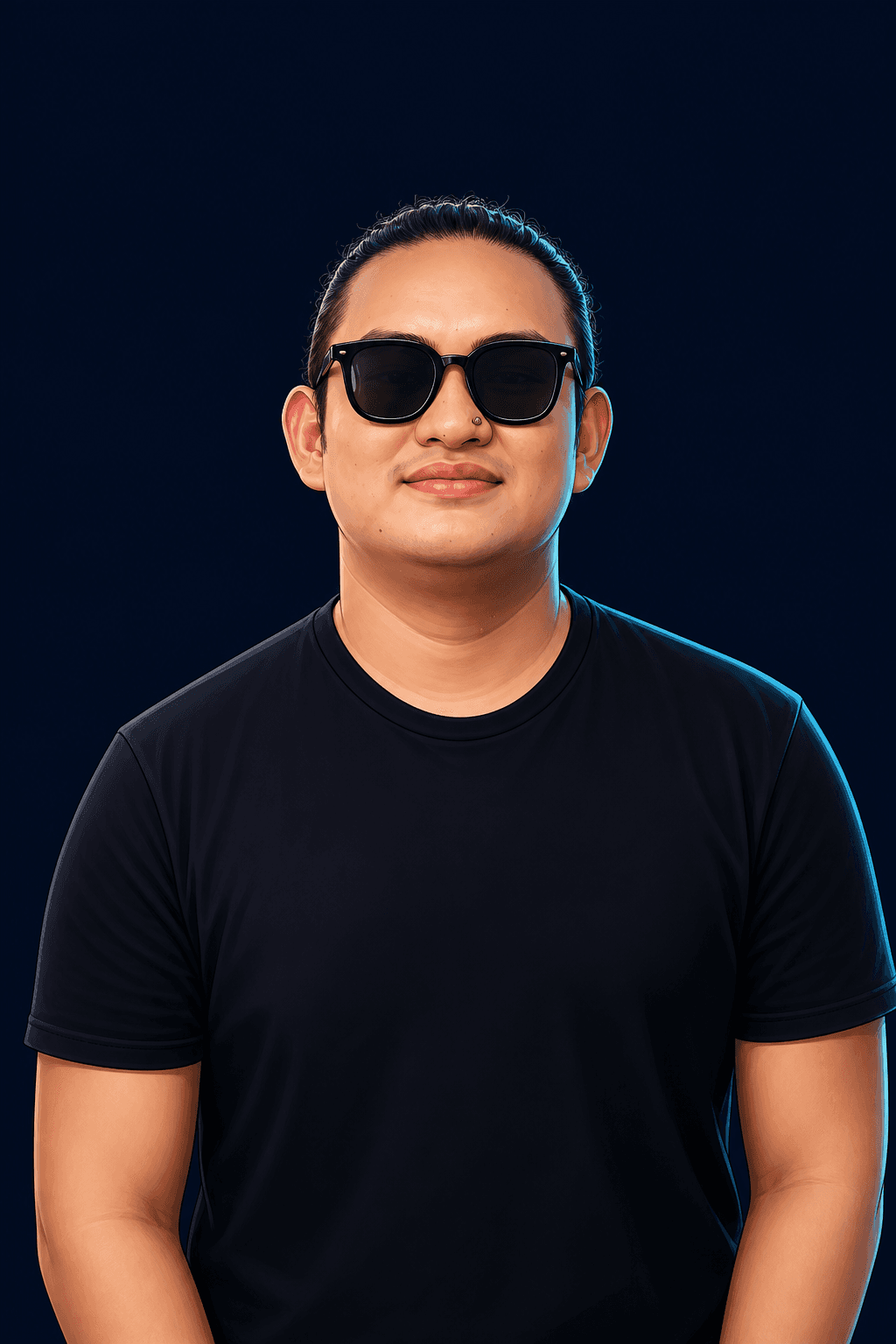 Smooth illustrated portrait of John Padillo